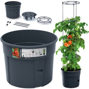 Doniczka TOMATO GROWE - antracytowy IPOM300-S433 Prosperplast