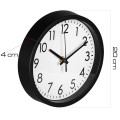 Zegar ścienny okrągły 3D 20 cm czarny Deco4Home_059.jpg