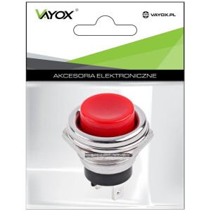 Przełącznik push on czerwony PBS 26B PRK0019B Vayox PAK.