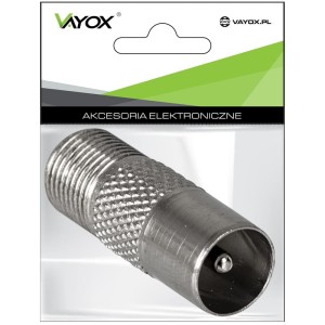 Złącze wtyk antenowy - gniazdo "F" LB0035 Vayox PAK. - 100szt.