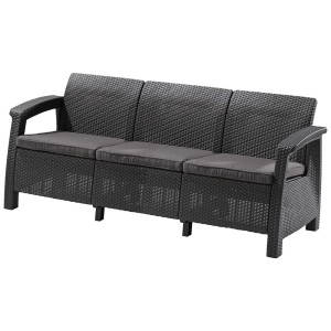 Trzyosobowa sofa Corfu II Max Love Seat 223211 Keter