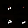 Światło rowerowe 750 lm 2x XML + COB + powerbank VA0045 Vayox tryby swiatla.jpg