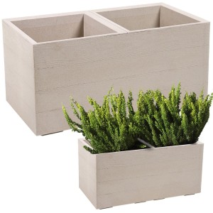 Kwietnik KARO 800x400x400 deska ECO coffee - latte LA892-85 LAMELA