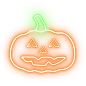 Neon PLEXI LED DYNIA Z OGONKIEM pomarańcz zielona NNE13 Neolia