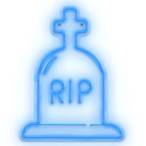 Neon PLEXI LED RIP niebieski FPNE16 Forever Light