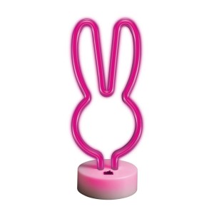 Neon na podstawce LED KRÓLICZEK róż FSNE04 Forever Light