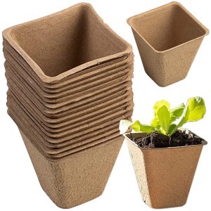KPL.18szt doniczek torfowych 8x8x8cm EDA8495 CHOMIK