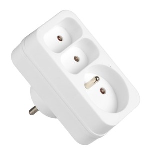 Rozgałęźnik sieciowy 2x Euro 2P + 1x 2P+0 3500W 230V VA0135 VAYOX