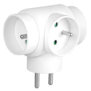 Rozgałęźnik sieciowy 3 gniazda z uziemieniem (T) i włącznikiem VA0276 VAYOX