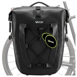 Sakwa rowerowa na bagażnik boczna 20L - 27L czarna VA0353 Vayox