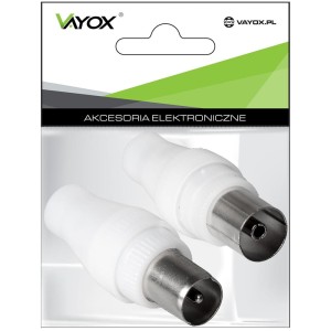 Zestaw wtyk antenowy + gniazdo antenowe Greckie VA0097 Vayox