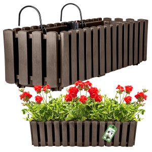 Skrzynka ogrodowa BOARDEE FENCYCASE W - brąz DDEF600W-R222 Prosperplast