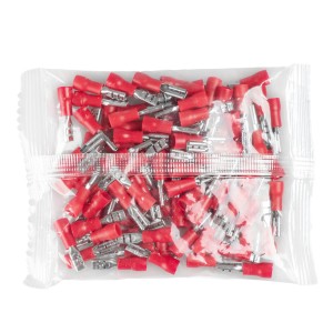 Konektory izolowane żeńskie 0,5-1,5mm2 2,8mm czerwone 100 szt. VA0384 Vayox