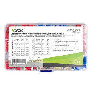Zestaw konektorów izolowanych (280 szt.) VMKP-280 Vayox