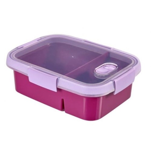 Pojemnik na żywność TO GO DUAL 0,6L + 0,3L purple CURVER 234960.jpg