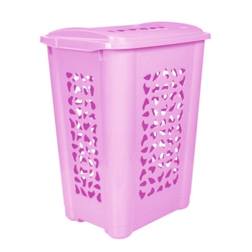 Kosz do bielizny 60l jagodowy per keeeper.jpg