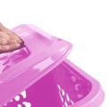 Kosz do bielizny 60l jagodowy per keeeper klapa.jpg