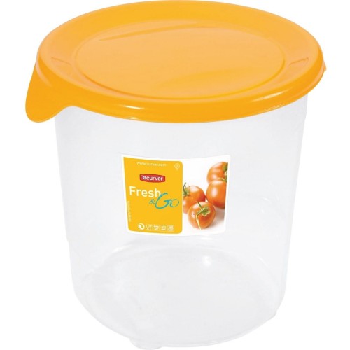 Pojemnik na żywność Fresh & GO 1L okrągły yellow CURVER 182249.jpg