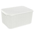 Kosz z pokrywą Rattan 10 l 1723 biel antyczna BranQ.jpg