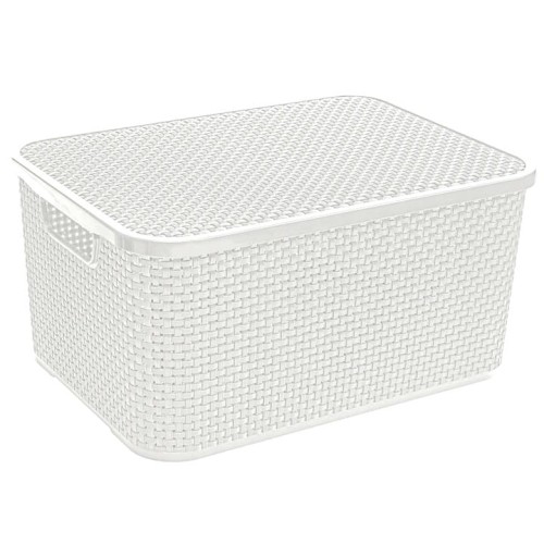 Kosz z pokrywą Rattan 10 l 1723 biel antyczna BranQ.jpg
