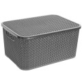 Kosz z pokrywą Rattan 7 l 1722 antracyt BranQ.jpg