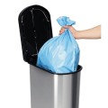 Kosz na śmieci z pedałem mono 50L PASO srebrny met. 1016110264 ROTHO worek.jpg