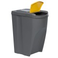 Kosz na śmieci 3x35 IKWB35S3-405U szary kamień Prosperplast segregacja.jpg