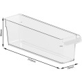 Organizer do lodówki 1.6 L LOFT S przezroczysty 1000000096 ROTHO wymiary.jpg
