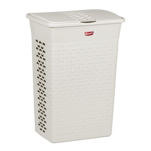 Kosz na bieliznę Cotton 55L 1413 biel antyczna Branq.jpg