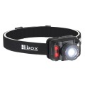 Latarka akumulatorowa czołowa 5W 260 Lumenów LB0106 LIBOX diody czerwone z paskiem.jpg