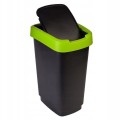 Kosz na śmieci 50L TWIST czarnyzielony ROTHO-1.jpg