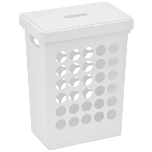 PROSTOKĄTNY KOSZ NA BIELIZNĘ SPRINGFIELD MEDIUM biały 60110800 Plast Team (1).jpg