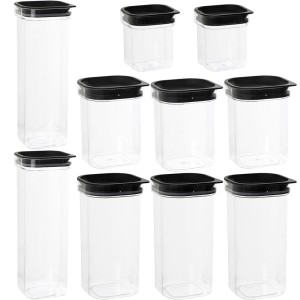 Zestaw pojemników na żywność - produkty sypkie 10szt