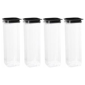 Zestaw pojemników na żywność - produkty sypkie 4szt x 1,7L