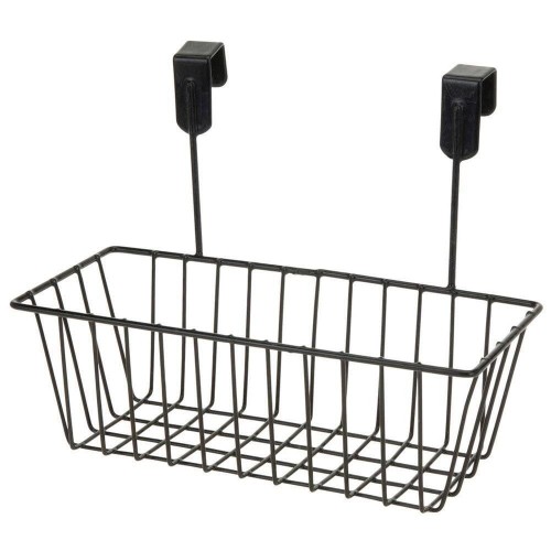 Kosz metalowy na drzwi 28x15x21cm czarny Deco4Home (1).jpg
