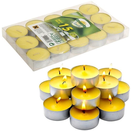 Zestaw świeczek przeciw komarom citronella 15 szt. Deco4Home_02.jpg