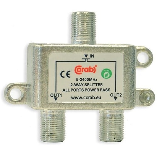 Rozgałęźnik spliter 5-2400Mhz 2 drożny power pass CORAB PAK..jpg