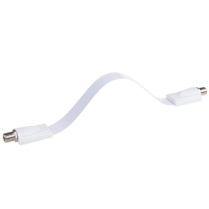 Złącze podokienne F-F ultra slim białe LB0076W LIBOX