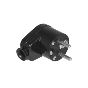 Wtyczka kątowa rozbieralna 2p+Z , 16A , 250V WT-16 czarny VAYOX