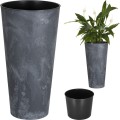 Doniczka Tubus slim Effect - antracytowy DTUS150E-S433 Prosperplast (1).jpg