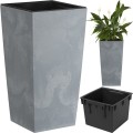 Doniczka Urbi square Beton Effect - beton DURSE-422U Prosperplast (1).jpg