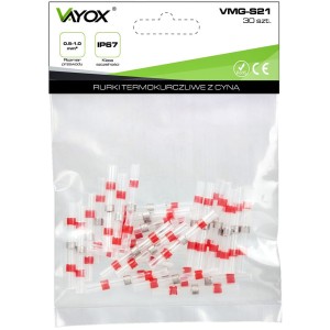 Rurki termokurczliwe z cyną i klejem 0.5-1.0mm 30 szt. VMG-S21 Vayox