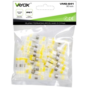 Rurki termokurczliwe z cyną i klejem 4.0-6.0mm 30 szt. VMG-S41 Vayox