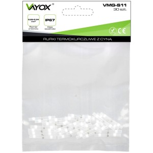 Rurki termokurczliwe z cyną i klejem 0.25-0.34mm 30 szt. VMG-S11 Vayox