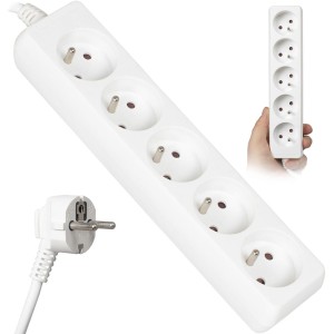 Przedłużacz 5 gniazd z uziemieniem 1,5m 10A IP20 LB0084-1,5 Libox 